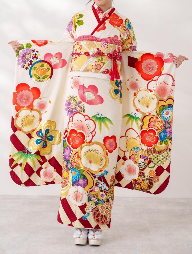 あんみつさま専用≪美品≫正絹　振袖９点フルセット【626】