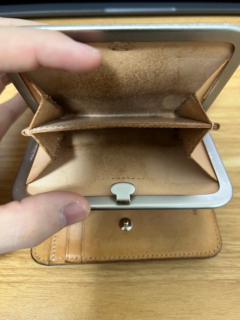 Hender Scheme hairy snap wallet black 美品