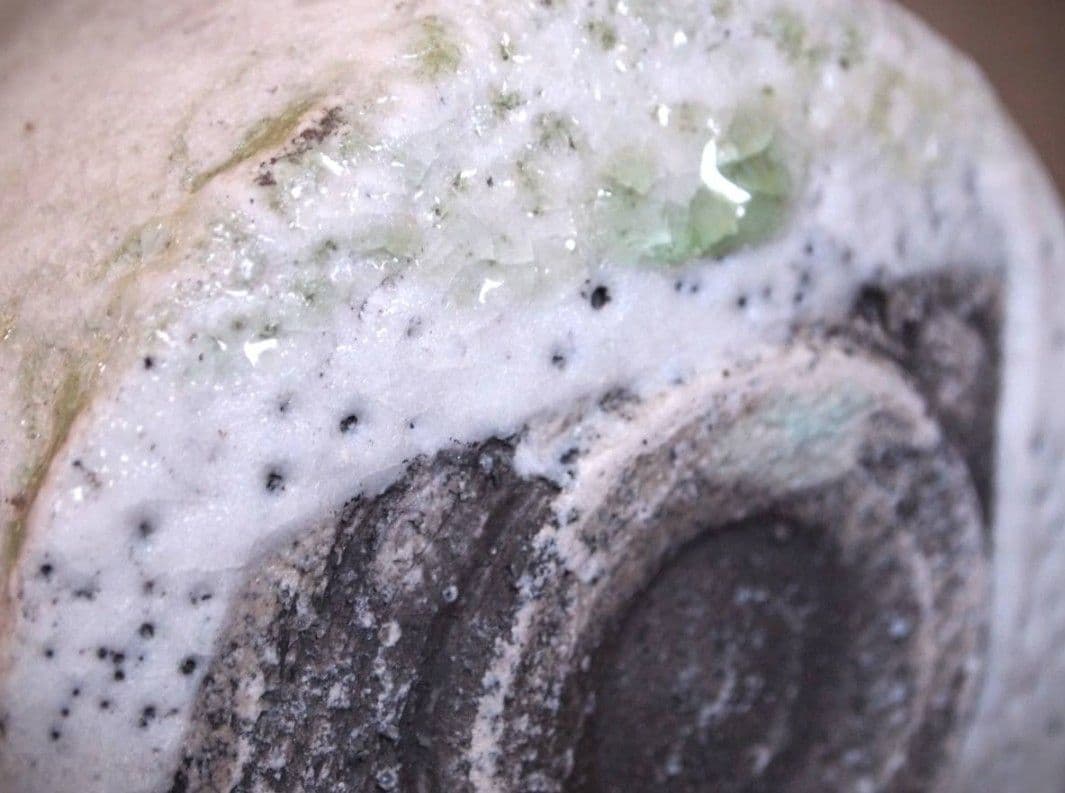 人気作家★辻村唯(師＆父:辻村史朗)長石釉茶碗★共箱、布