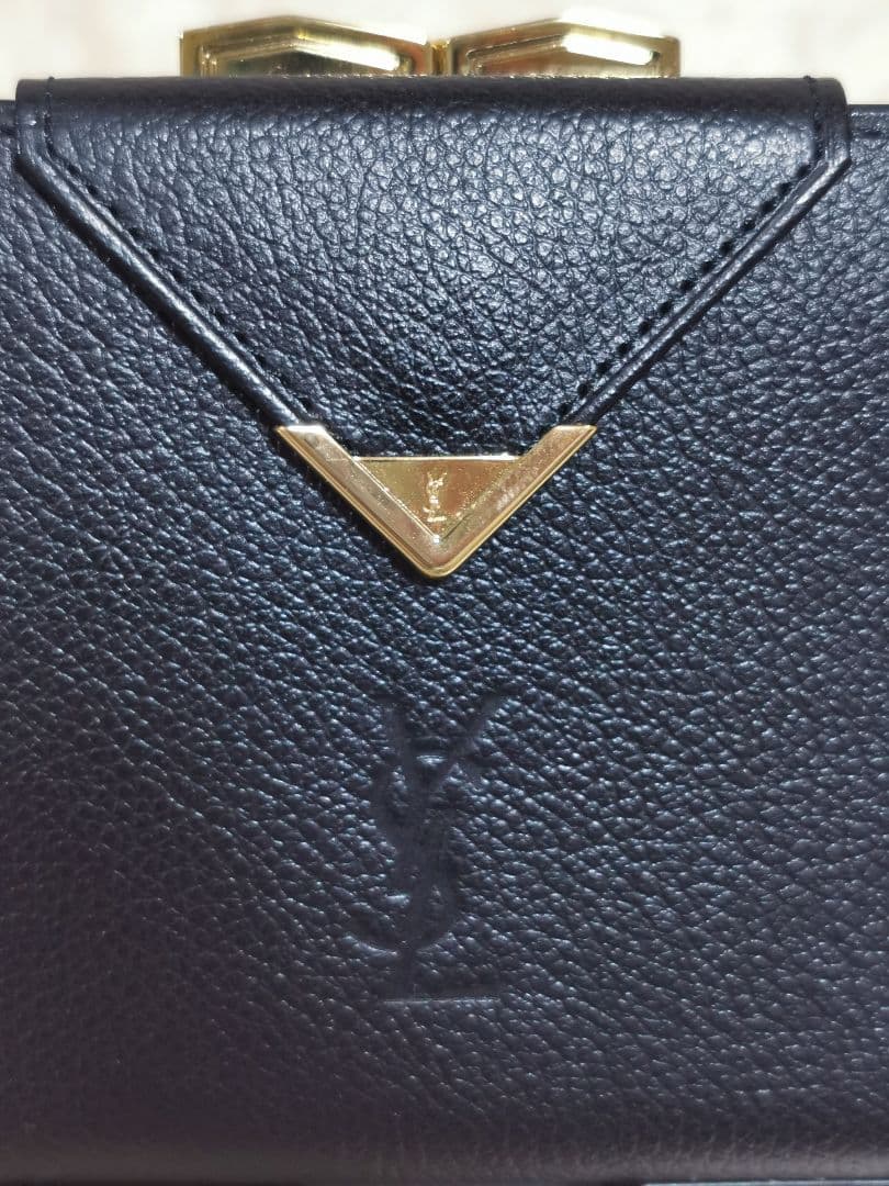 未使用　イブサンローラン ガマ口 二つ折り財布