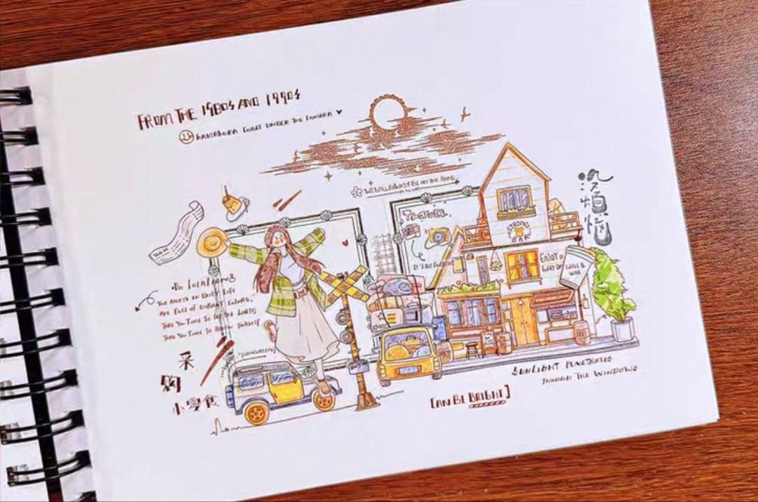 醒醒文创《小巷人家》海外マスキングテープ　マステ 【2384】