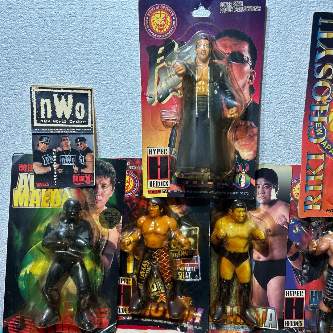 新日本プロレス　フィギュア　蝶野　武藤　長州　天山　ポスカ　チケット　まとめ