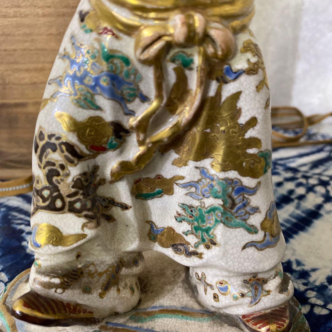 薩摩焼　唐子人形　古薩摩　里帰り品