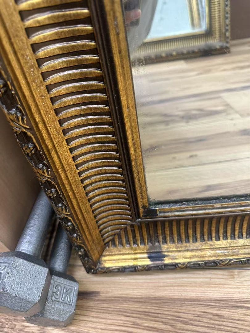 アンティーク　ゴールド　姿見　全身ミラー 大型ミラー