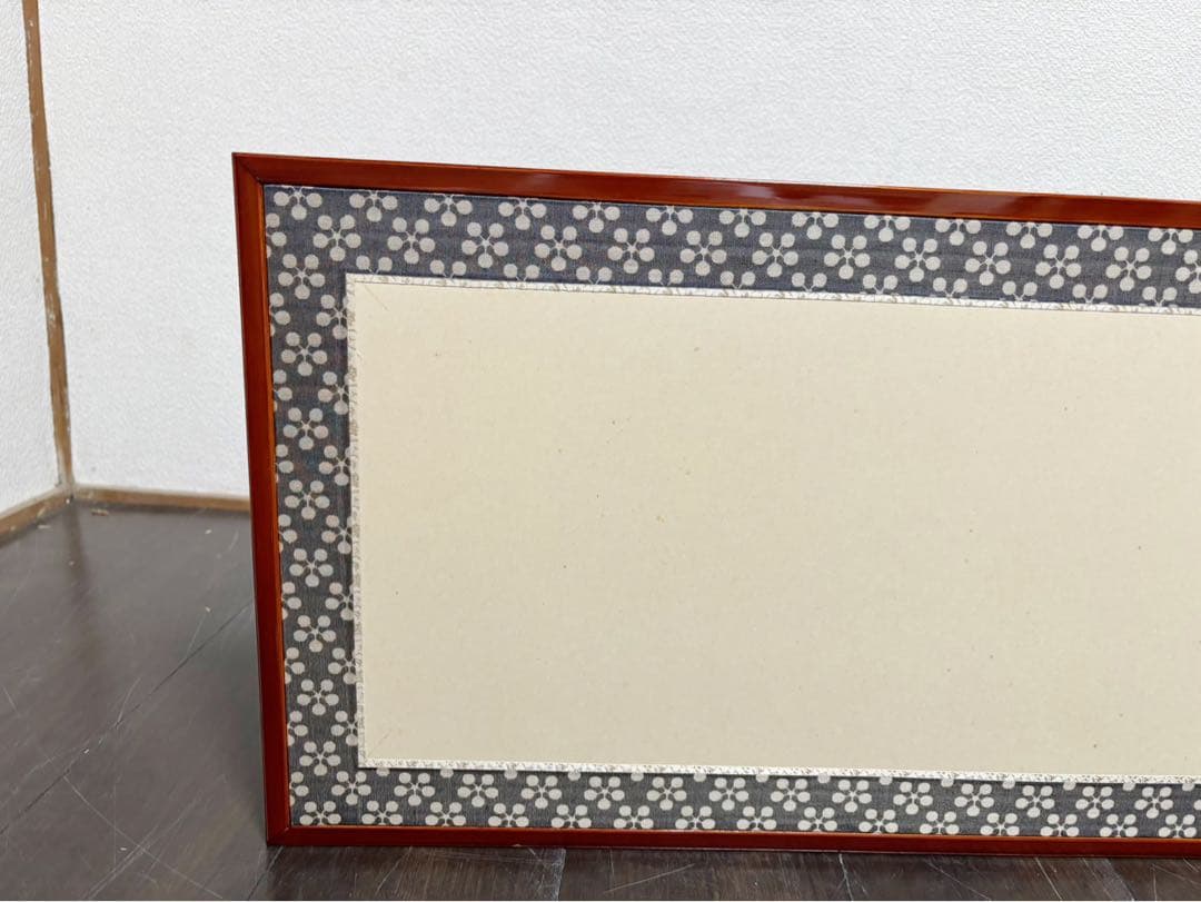 美品 茶道具 飛騨春慶塗縁 利休梅 風炉先屏風 茶室道具 間仕切り 衝立 元箱