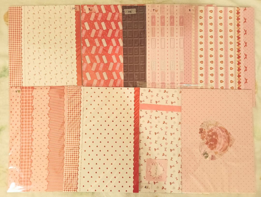 国内作家メモデザインペーパータグおすそ分けファイルchuchuaromantic