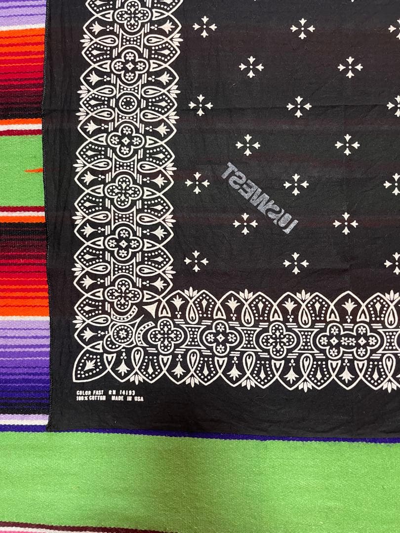 【カワカミ 】⑧⓪⑥70s USA製 バンダナ WAMCRAFT アイアン