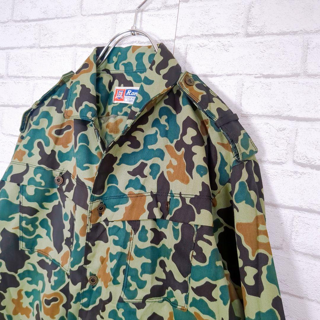 迷彩　カモフラ　セットアップ　上下　ミリタリー　戦闘服　軍服　シャツ　パンツ