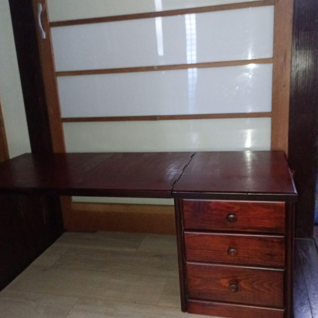 文机 折りたたみ式 三段引き出し