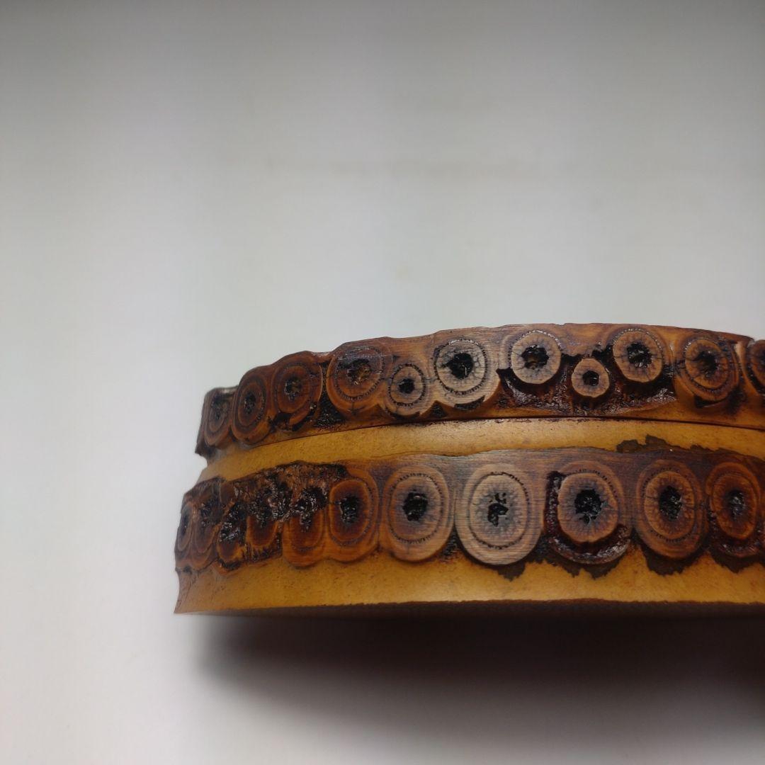 イ120 香合『海野宗泰作』『竹根蒔絵扇面香合』『大徳寺　福本積應　極箱』茶道具