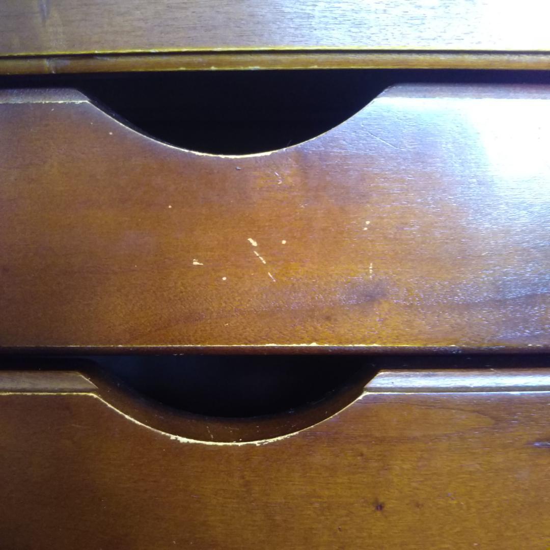 昭和レトロ　書類入れ　引き出し　キャスター付　収納　小物入れ　木製　アンティーク