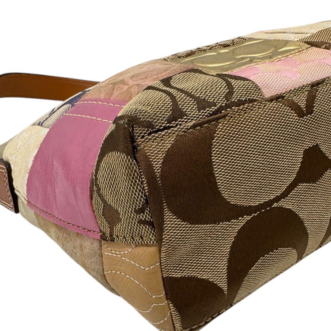 バッグ Coach Patchwork Signature shoulderbag870