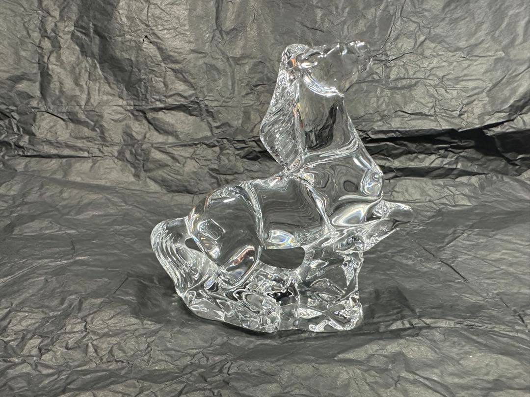 バカラ 馬置物 クリア クリスタル Baccarat Crystal