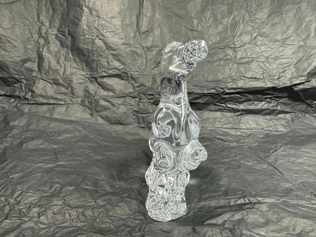 バカラ 馬置物 クリア クリスタル Baccarat Crystal