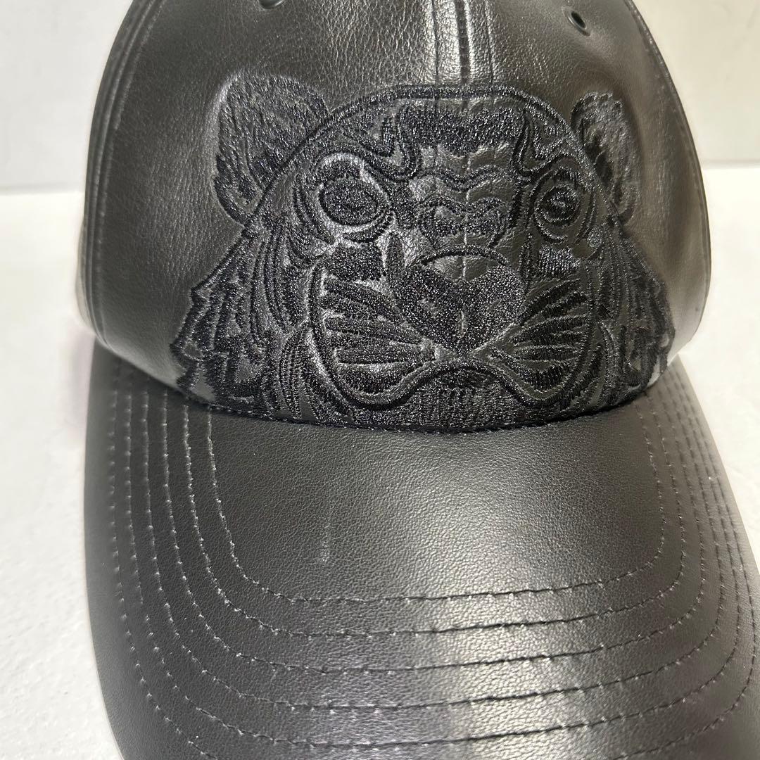 Kenzo ケンゾー レザー タイガー 刺繍 キャップ