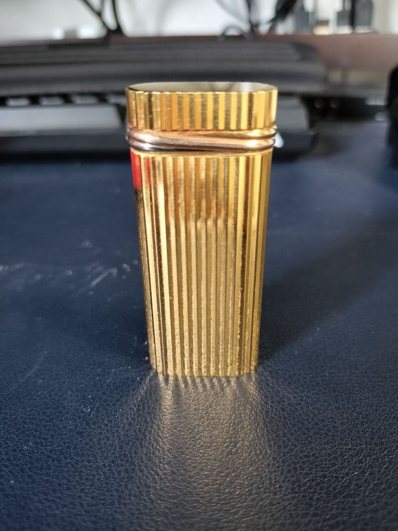 田中野夫【中古】カルティエ　ガスライター　ゴールド