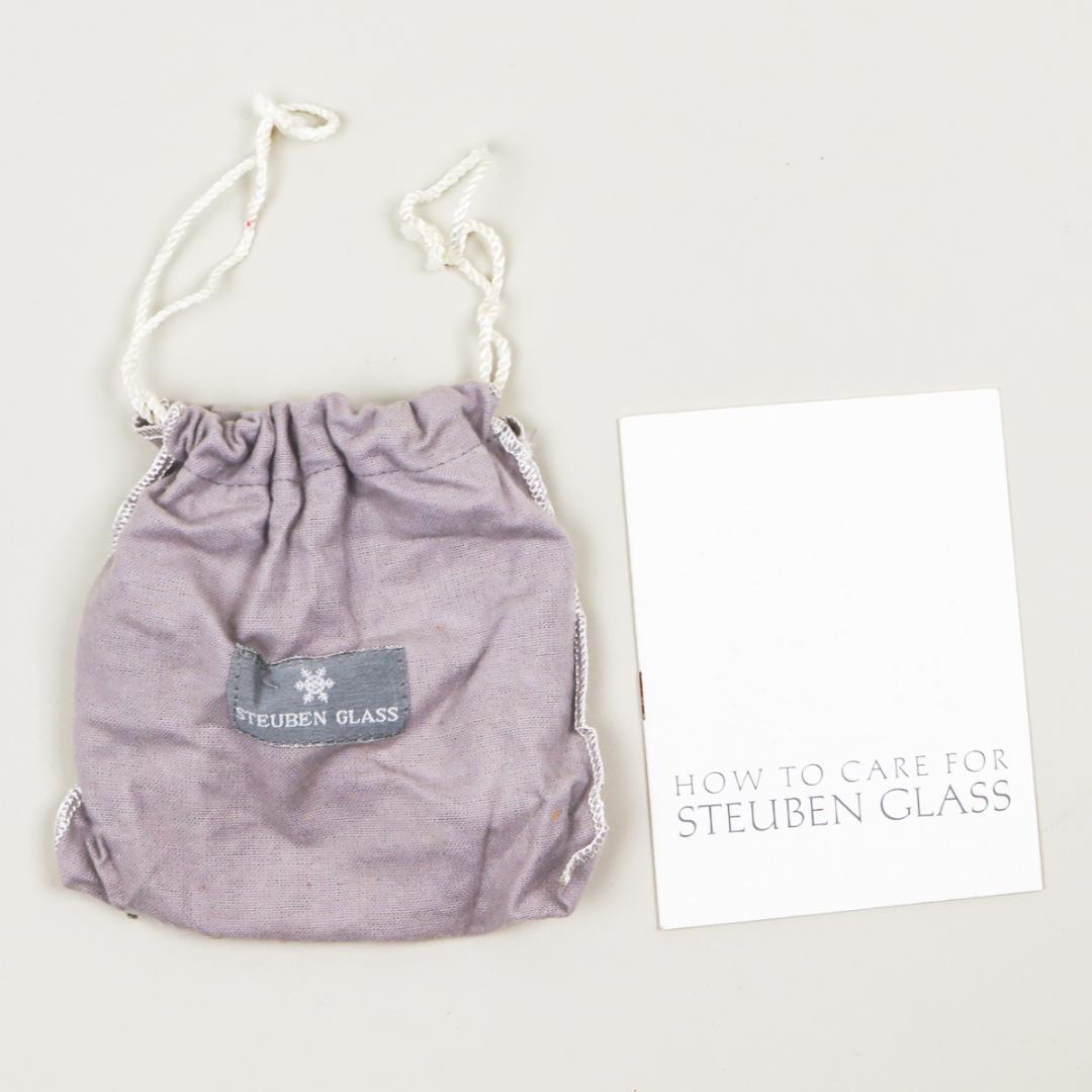 Steuben Galss サンキューブ ペーパーウエイト 置物 箱付