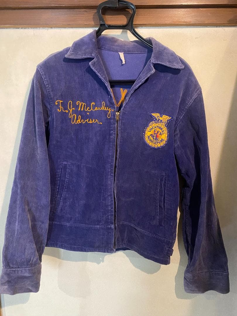 FFA ファーマーズ ワーク ジャケット TEXAS コーデュロイ 刺繍