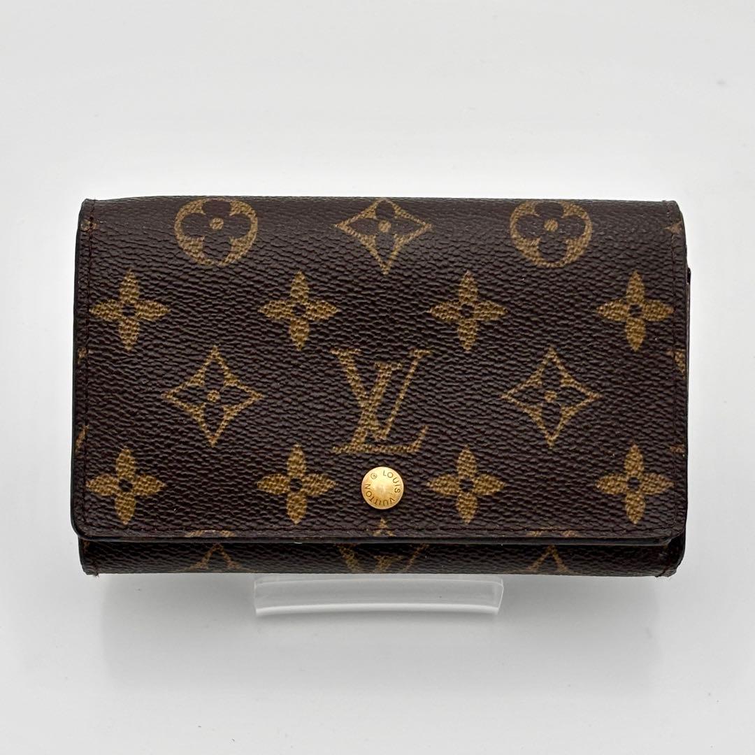 ルイヴィトン モノグラム ポルトモネ・ビエ トレゾール 二つ折り財布　コンパクト