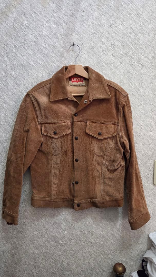 Levi's ブラウン スエード ジャケット　ヴィンテージ　。