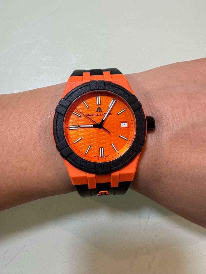 Y*N様 Maurice Lacroix アイコン　タイド　時計 オレンジ