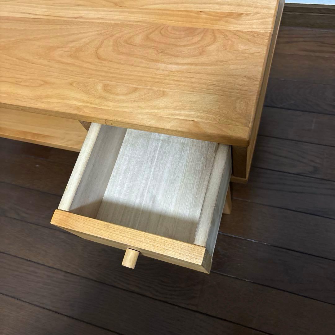 【美品】ベルメゾン 天然木 テレビラック テレビボード アルダー材