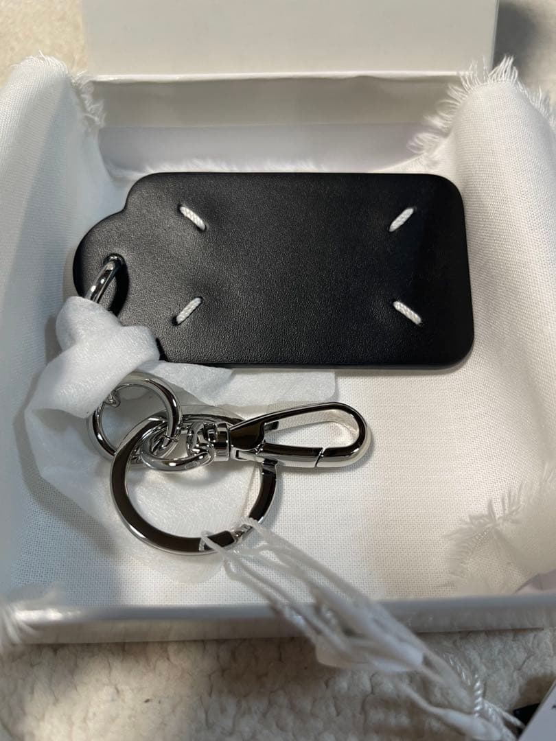 【新品未使用】Maison Margiela ブラックレザーキーケース
