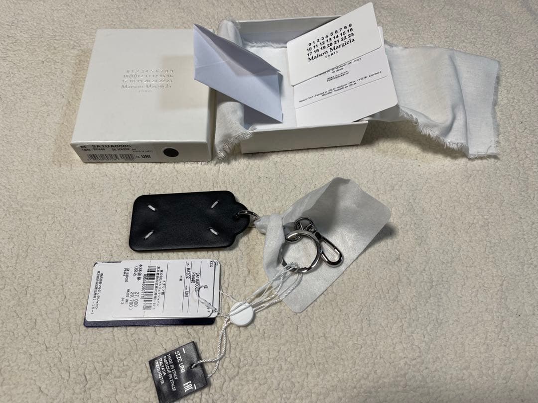 【新品未使用】Maison Margiela ブラックレザーキーケース
