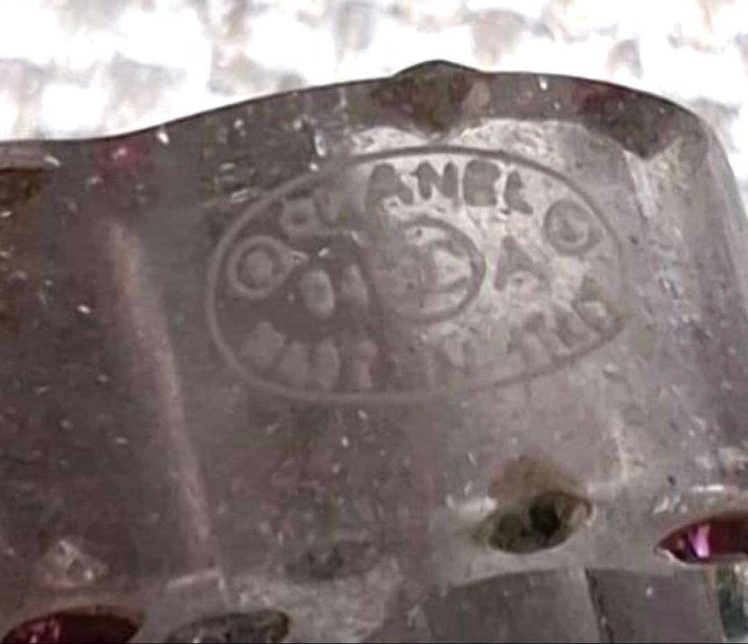 CHANEL シャネル　ピアス　カラフルラインストーン　クリア　ココマーク