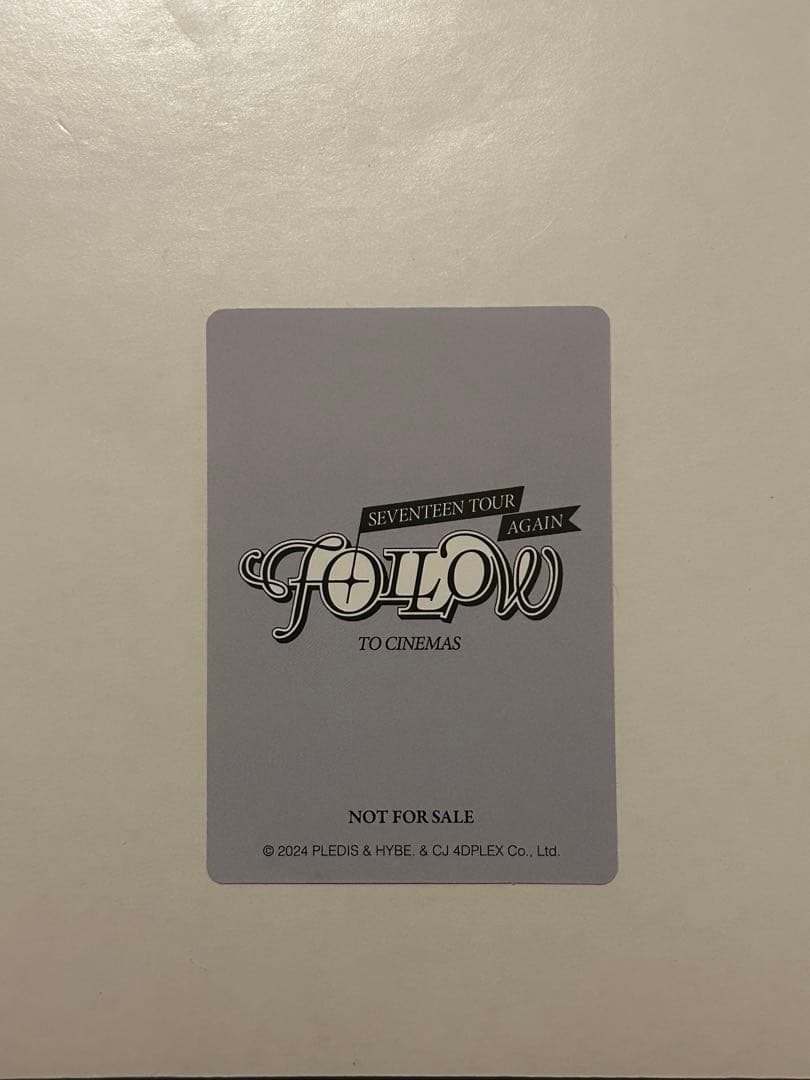SEVENTEEN cinema ムビチケ 特典 トレカ ジョンハン