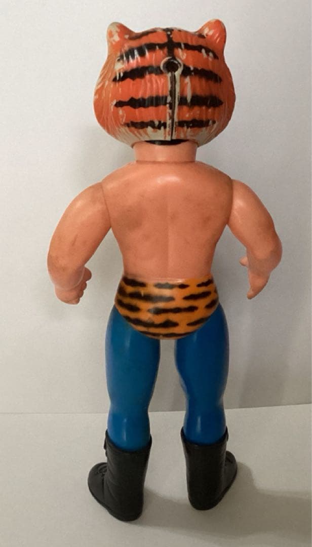 当時物　中嶋製作所　「タイガーマスク」　ソフビ　スタンダード　亀マーク