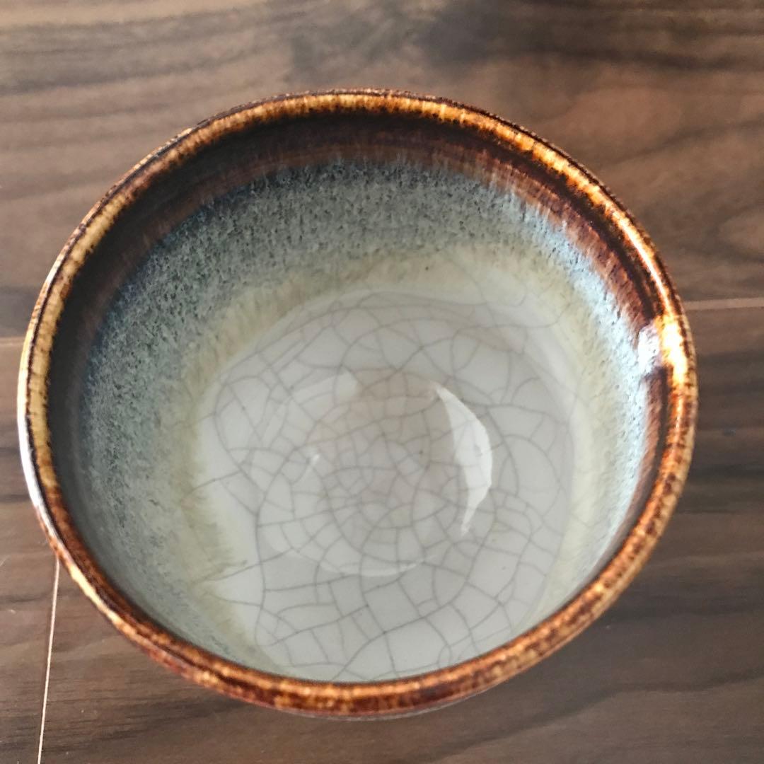 唐津焼 筒茶碗 紙箱