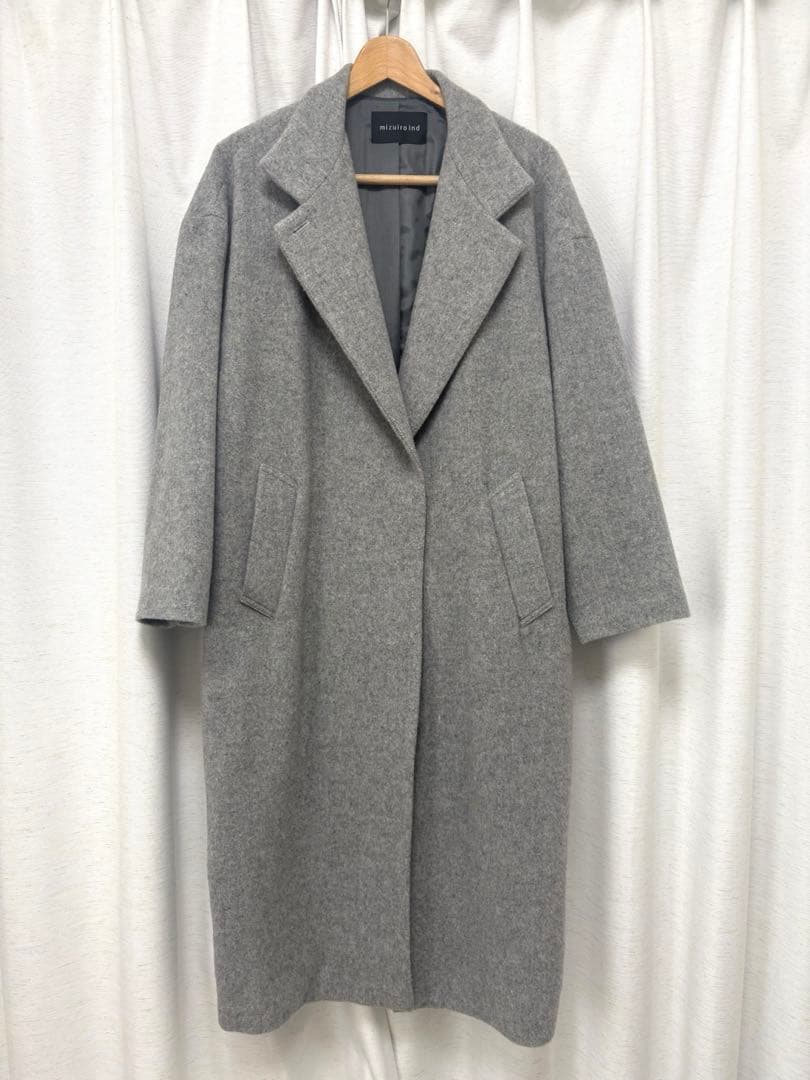 ミズイロインド LEE別注 スタンドカラーウールコート 日本製 24AW