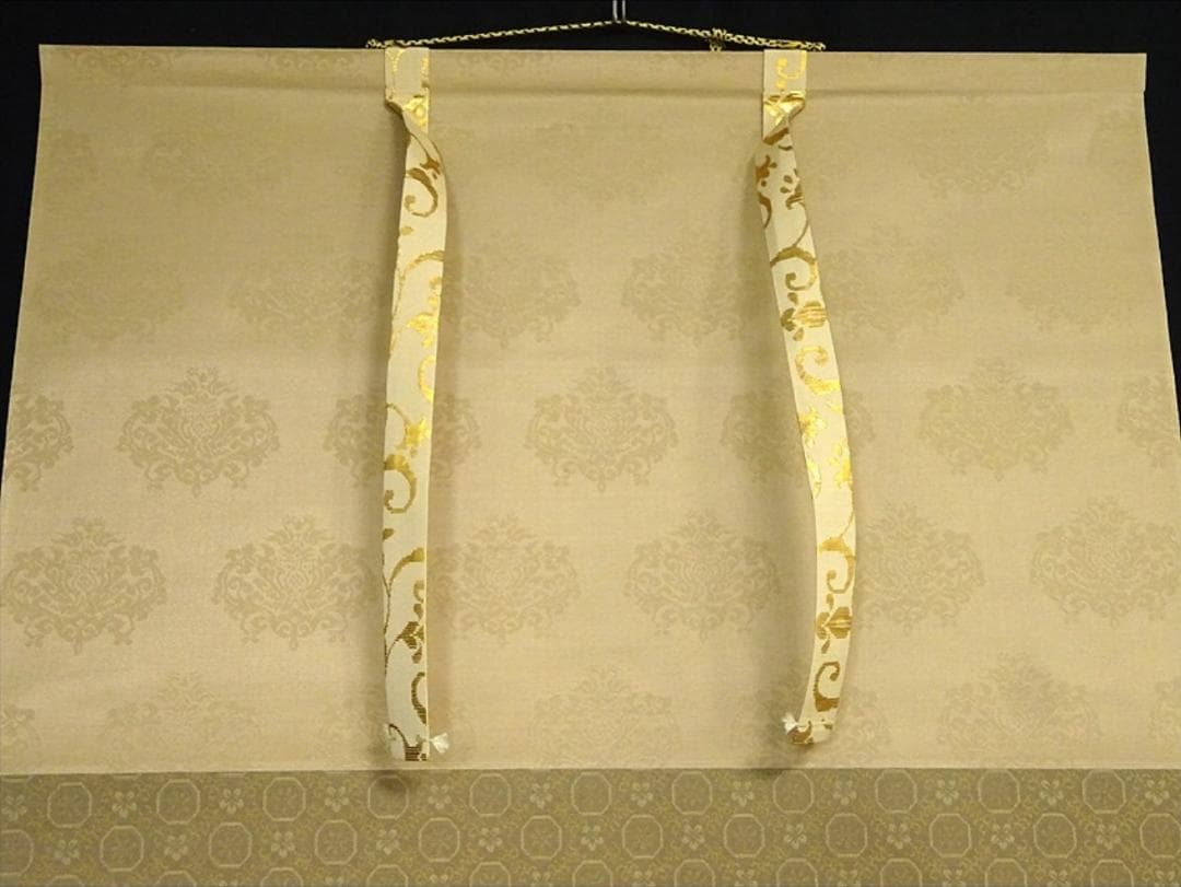 掛軸 山口天童『水墨山水図』日本画 絹本 肉筆 共箱付 掛け軸 a04142