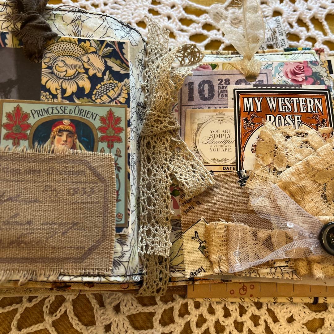 ファブリックジャンクジャーナル＊ヴィンテージ調 【一名様限定】