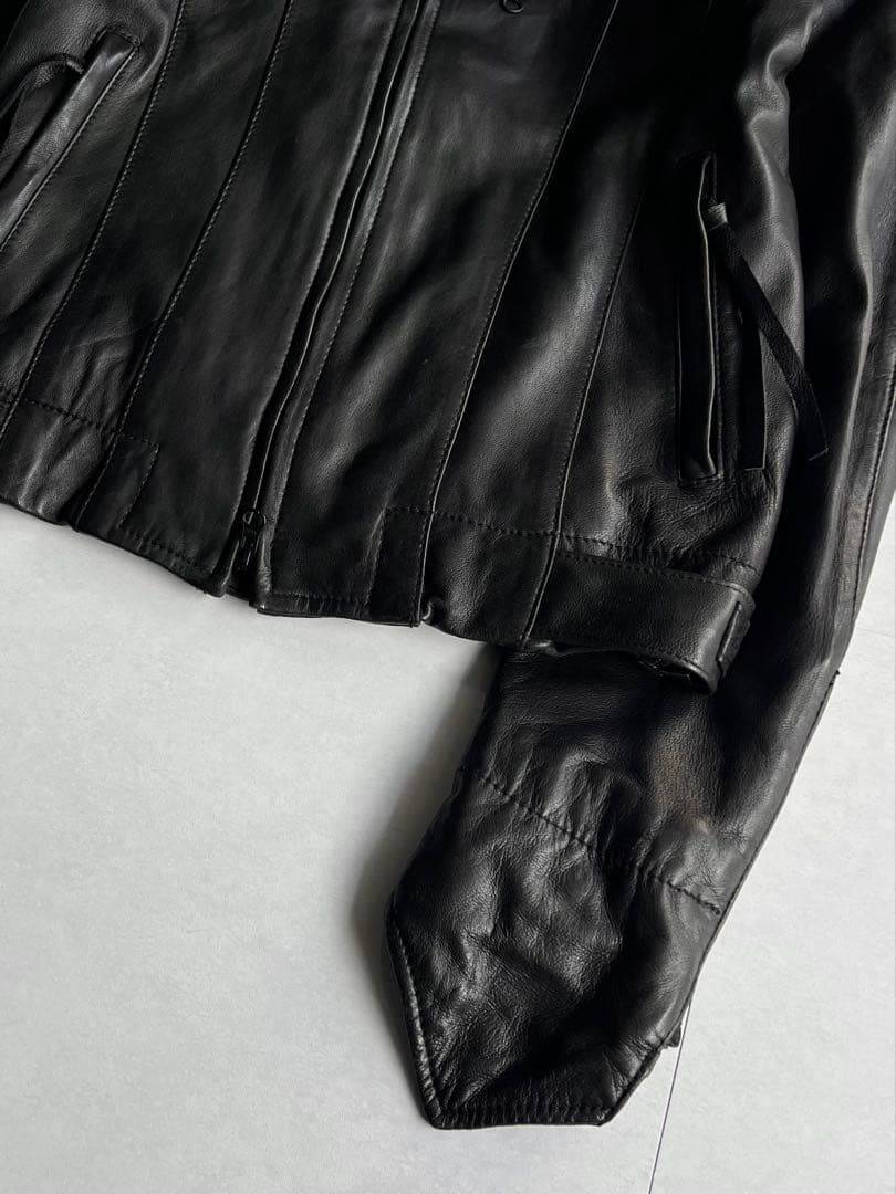 ジャケット・アウター \"EDGE RUPERT\" High-Neck Leather Jacket
