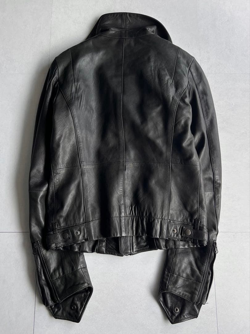 ジャケット・アウター \"EDGE RUPERT\" High-Neck Leather Jacket