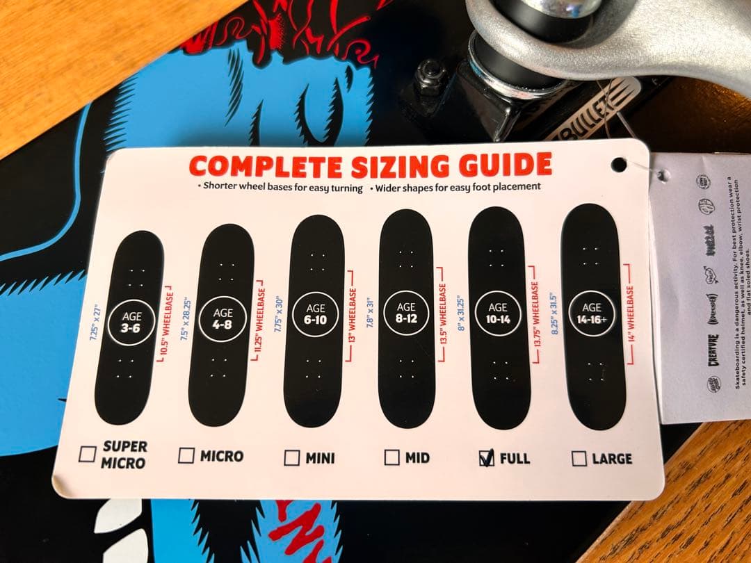 SANTACRUZ SCREAMING HAND FULL 8.0 コンプリート