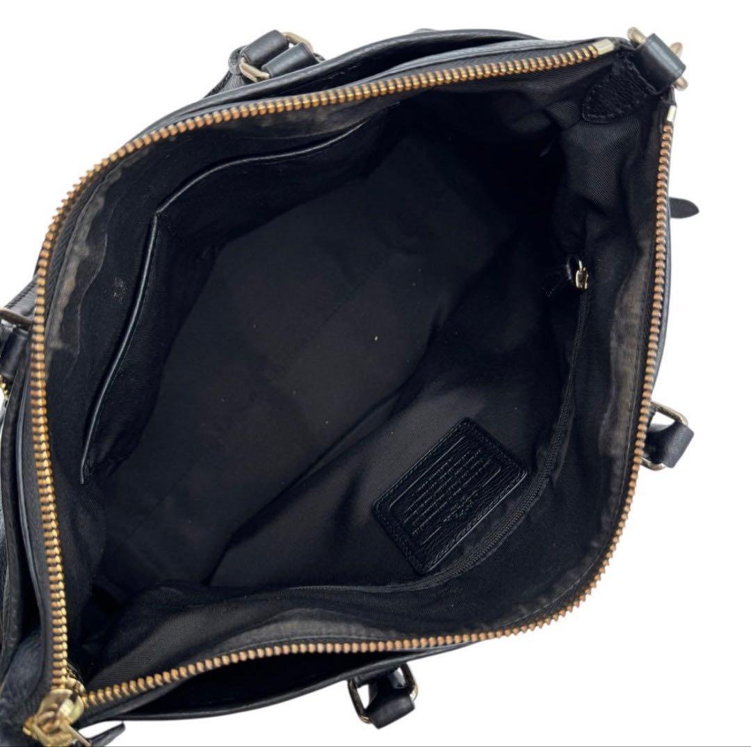 【12時間限定セール】美品 コーチ 2way ショルダーバッグ ブラック