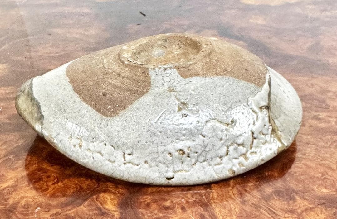 桃山時代 古唐津皿 発掘品 古茶碗 ウブ品 入手困難 骨董 時代物WWTT390