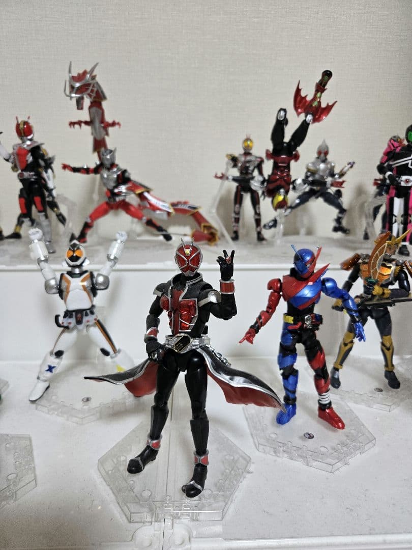 d*9様 組立済み 仮面ライダー プラモデル 平成ライダー20体