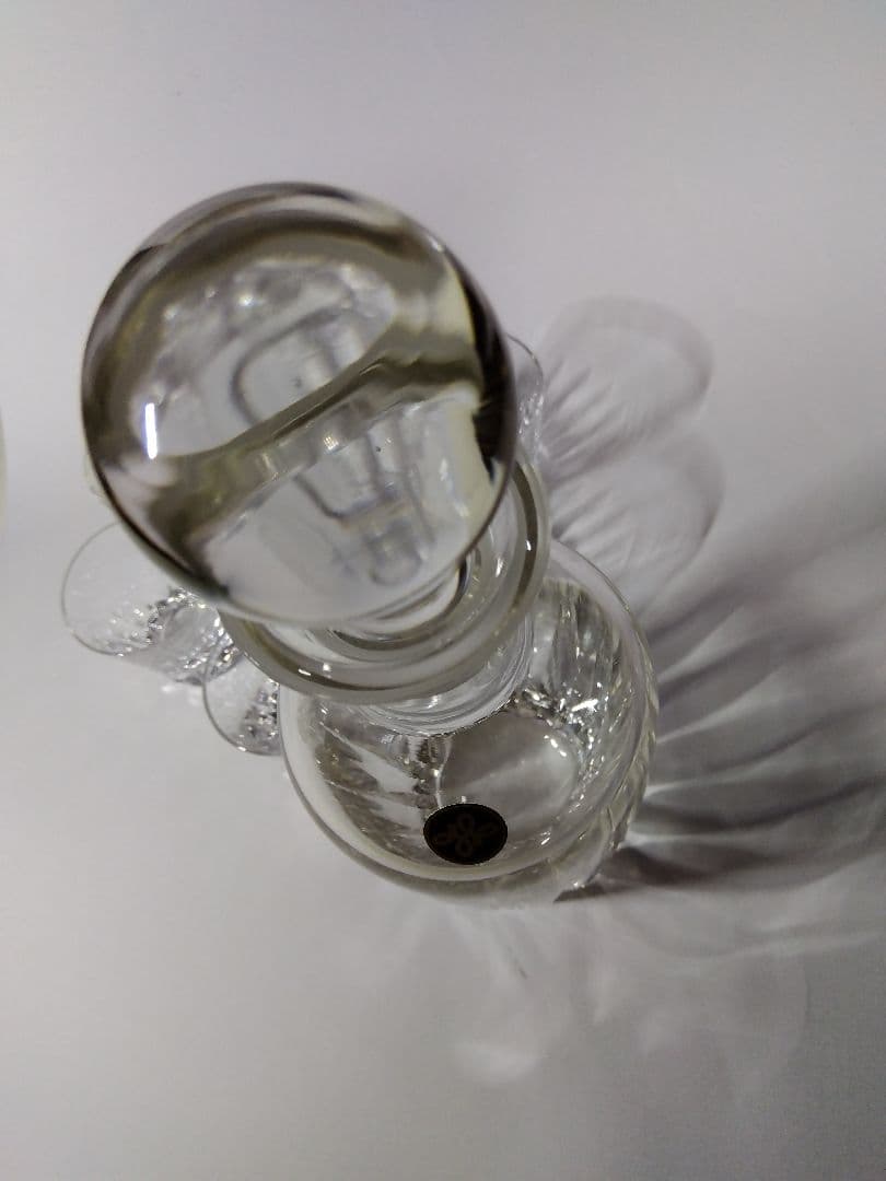 昭和レトロ　未使用　HOYAクリスタル　クリスタルデキャンタ＆ショットグラス