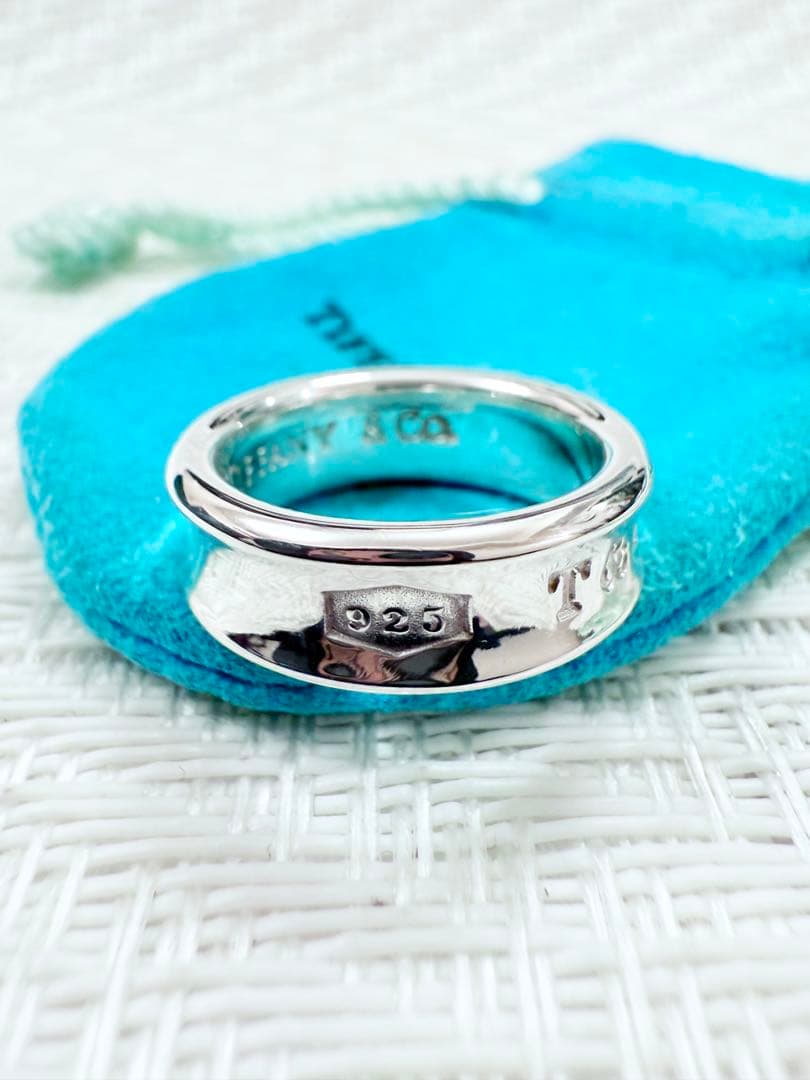 ティファニー　ナローリング　指輪　13号　研磨済み　1837 TIFFANY