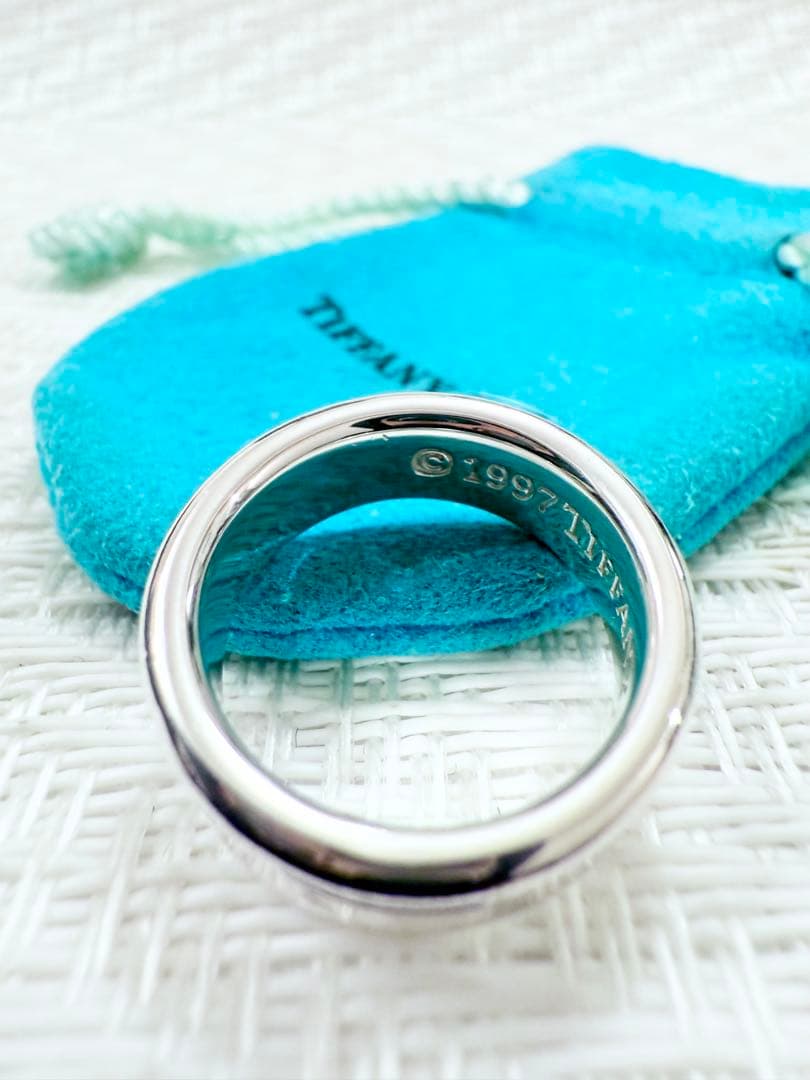 ティファニー　ナローリング　指輪　13号　研磨済み　1837 TIFFANY