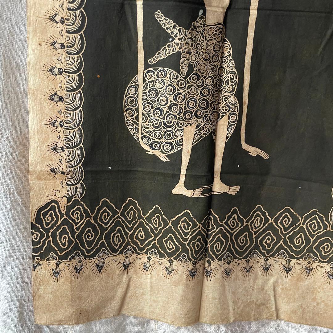 インドネシア　手描きバティック　ワヤン　アンティーク