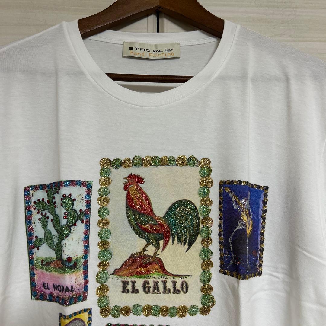 ETRO hand PaintinG エトロ　Tシャツ
