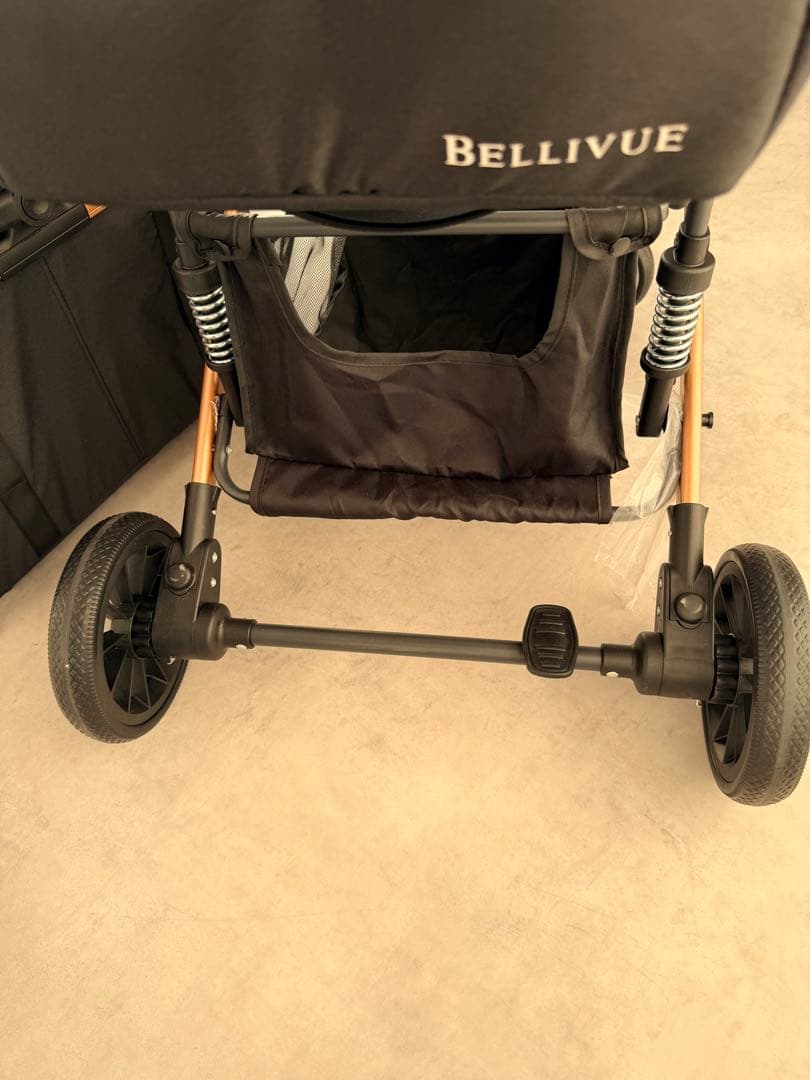 未使用 開封済み BELLIUVE ペットカート ブラック 25kgまで　分離式