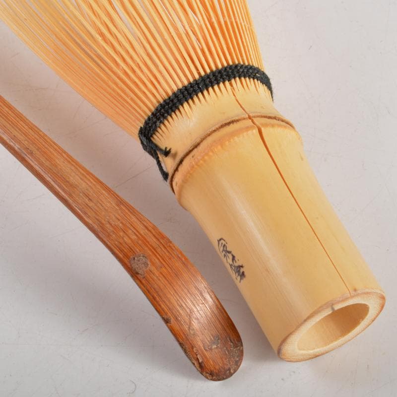 茶道具　女桑　利休茶箱　京焼　龍靖作　茶碗　桐蒔絵　棗など　七点　M　R5783