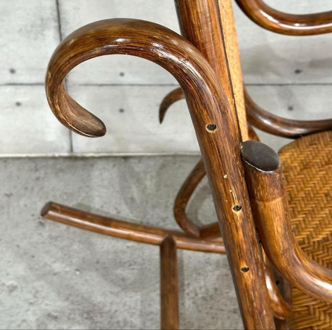 ꧁チワワ꧂ラタン ロッキングチェア　ヴィンテージ　送料込　アンティーク