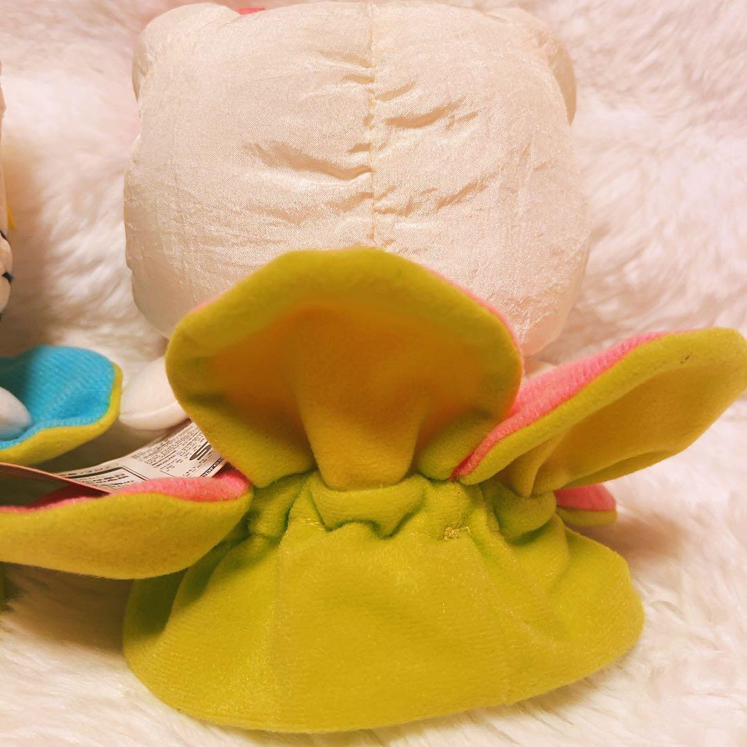 希少レア　ハローキティ　ぬいぐるみ　巾着　花　フラワー　平成レトロ